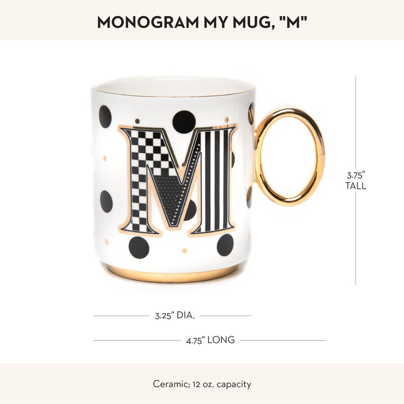mackenzie childs MACKENZIE-CHILDS My Mug, Decorative Ceramic Coffee Mug with Handle, M - Image 3