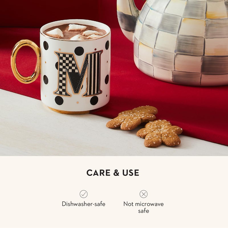 mackenzie childs MACKENZIE-CHILDS My Mug, Decorative Ceramic Coffee Mug with Handle, M - Image 4