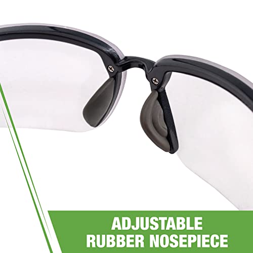 Crossfire نظارات السلامة كروس فاير 2964، عدسة شفافة/إطار رمادي لؤلؤي، مقاس واحد - Image 3