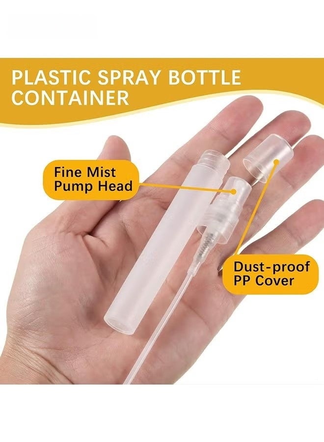 Mini Spray Bottle - 20 Pack 5ml Mini Plastic Spray Bottle Empty - Fine Mist Refillable Mini Perfume Bottle - Perfume Atomizer - Small Sample Containers - Plastic Portable Travel Bottle - Clear - Image 4