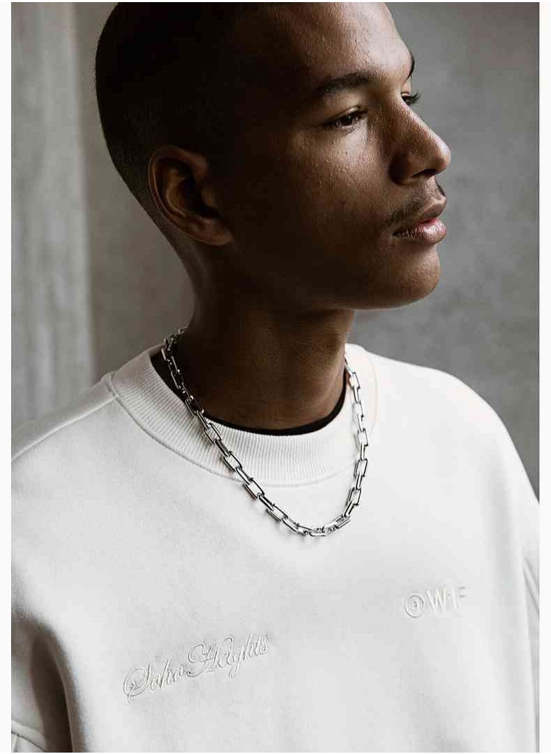 H and M - HM New Fashionable Casual Round Neck Loose American Long Sleeved Sweatshirt - Image 1