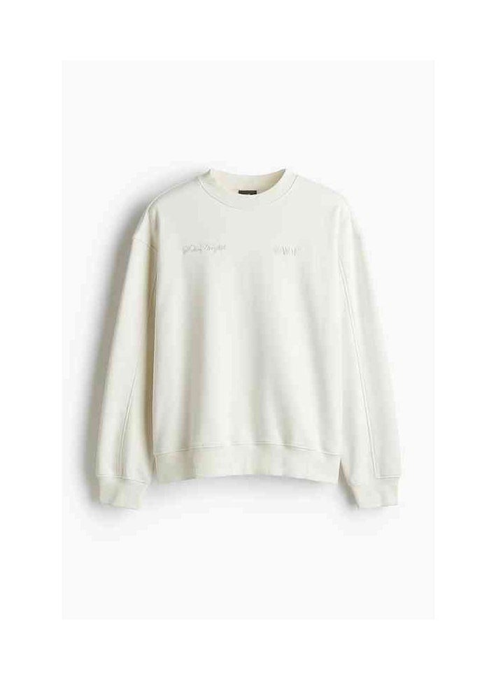 H and M - HM New Fashionable Casual Round Neck Loose American Long Sleeved Sweatshirt - Image 1