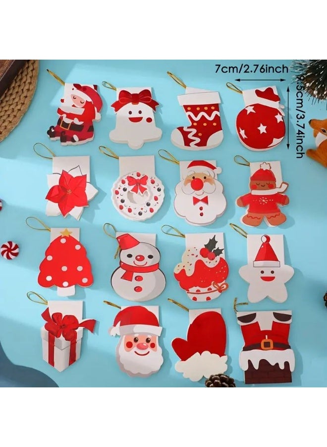 Christmas Greeting Card Santa and Snowman Gift Box for Christmas, 2 pieces - Image 1