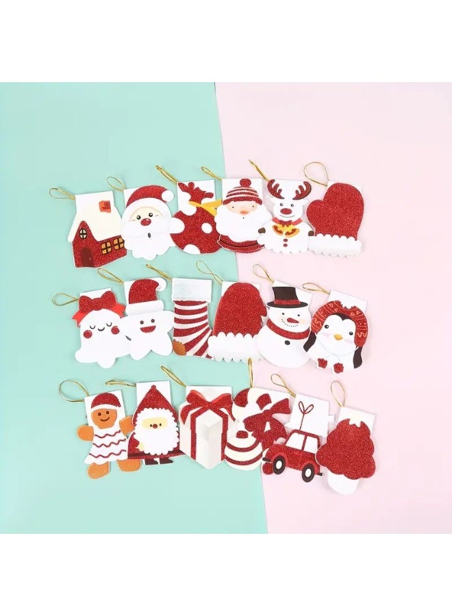 Christmas Greeting Card Santa and Snowman Gift Box for Christmas, 2 pieces - Image 2