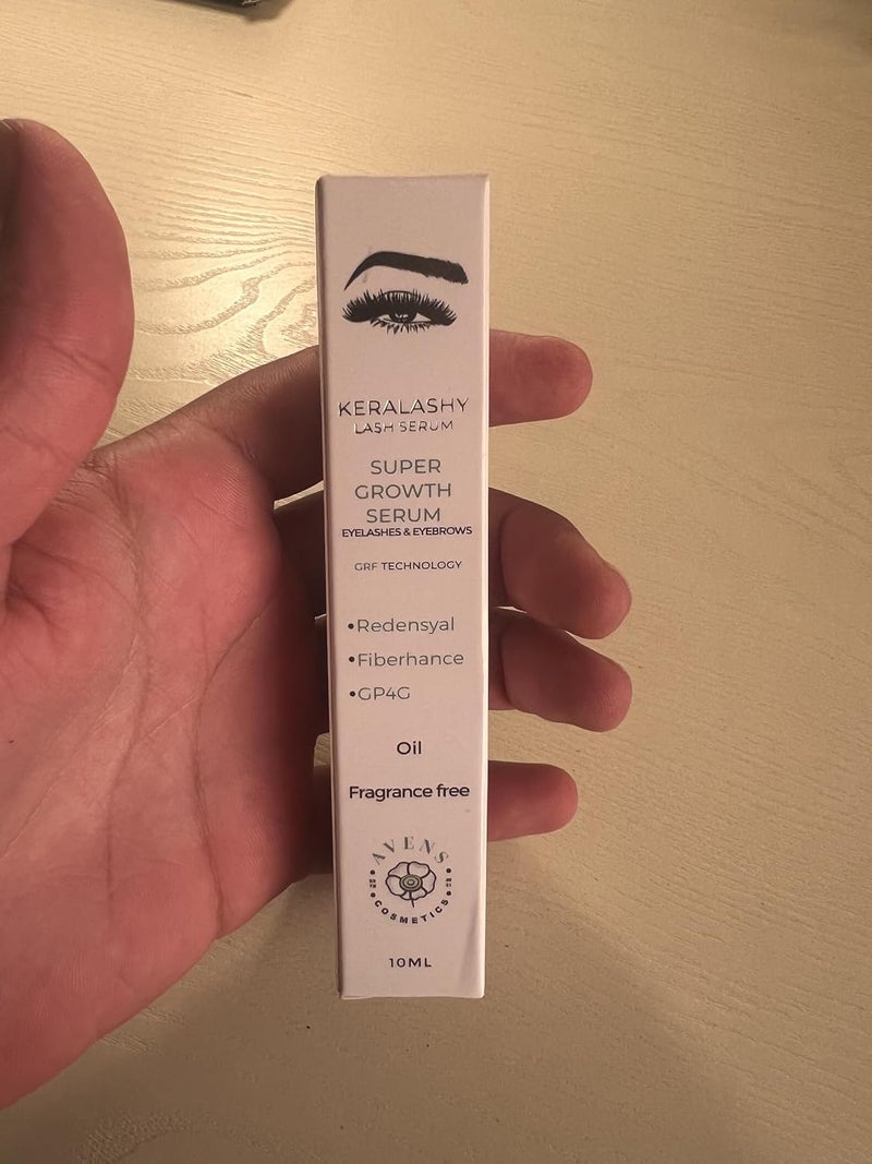 Super Growth Serum, Lash Serum, Fragrance Free, Oil, Redensyl, Fiberhaince, CP4G, 10ml - Image 1
