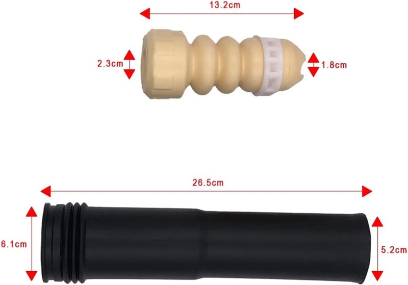 DEMULAX Car Rear Shock Absorber Buffer Rubber Boot Set - Image 2