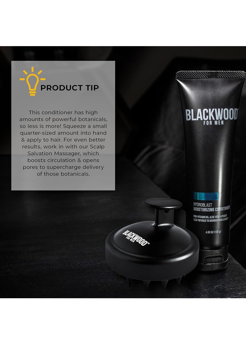 Blackwood For Men Blackwood For Men HydroBlast Moisturizing Conditioner - Deep Treatment for Damaged & Dry Hair - Natural Vegan Formula for Curly & Coarse Hair - Sulfate Free, Paraben Free, & Cruelty Free (7.76 Oz)  - Image 5