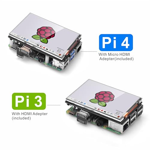 OSOYOO 3.5 inch HDMI LCD Touch Screen Monitor Display TFT 480 * 320 Pixel Resolution for Raspberry Pi 5 4 3 Model B B+ 2 with Stylus Pen - Image 4