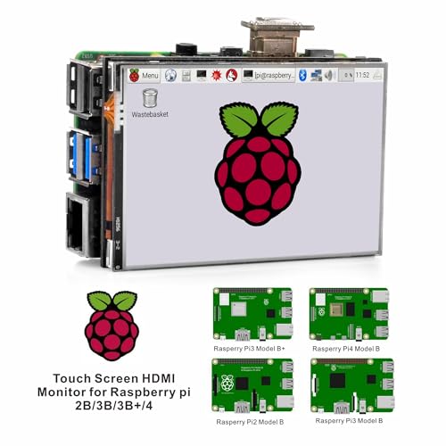 OSOYOO 3.5 inch HDMI LCD Touch Screen Monitor Display TFT 480 * 320 Pixel Resolution for Raspberry Pi 5 4 3 Model B B+ 2 with Stylus Pen - Image 3