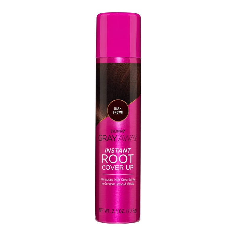 EVERPRO Gray Away Instant Root Cover Up Spray 2.5oz - Dark Brown - Image 1