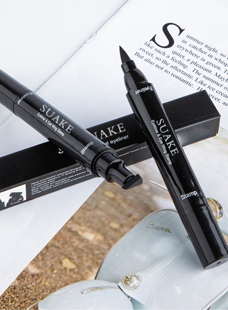 SUAKE Eyeliner & Seal Eyeliner Liquid Eyeliner Stamp Pencil Quick Drying Long Lasting Waterproof Smudge Proof No Fading Smooth Newbie Friendly Easy to Use Eye Makeup for Women  - Image 3