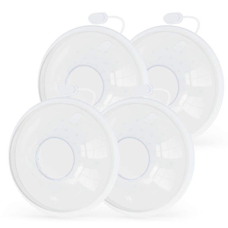 Hranio Milk Collectors for Breastfeeding Breast Milk Collector Milk Catcher for Breastfeeding BPA-Free Post Partum Essentials Breast Feeding Essentials (1oz/30ml, 4 Counts) - Image 1
