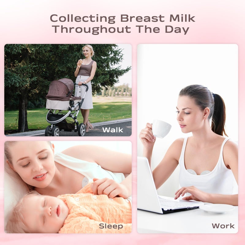 Hranio Milk Collectors for Breastfeeding Breast Milk Collector Milk Catcher for Breastfeeding BPA-Free Post Partum Essentials Breast Feeding Essentials (1oz/30ml, 4 Counts) - Image 5