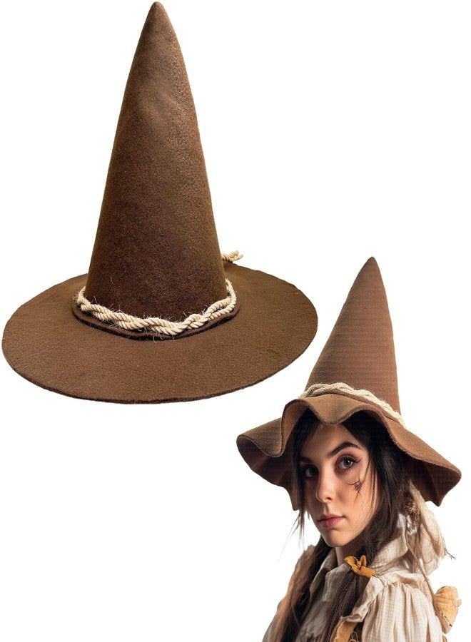 GAGIFT WORLD Scarecrow Hat, Brown Festival Costume Hat for Halloween or Theme Party, Funny Peasant or Storybook Style Accessory (Brown) - Image 1