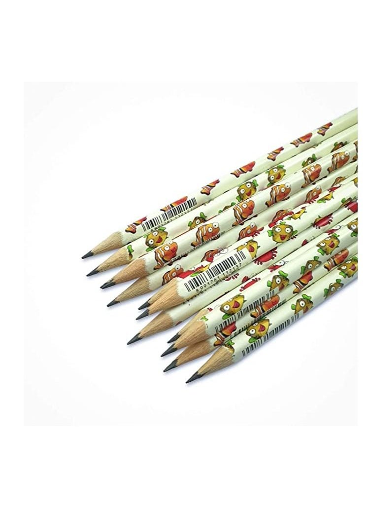 FABER-CASTELL TRIANGULAR GRAPHITE PENCIL MOTIF PENCIL SEA CRAETURE BOX OF 12PC