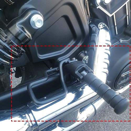 BAIONE Motorcycle Footpegs Rear Passenger Foot Pegs Replacement for Indian Scout 2015-2025 Scout Sixty 2016-2025 Scout Bobber 2018-2025 Foot Rests Pedal (black) - Image 3