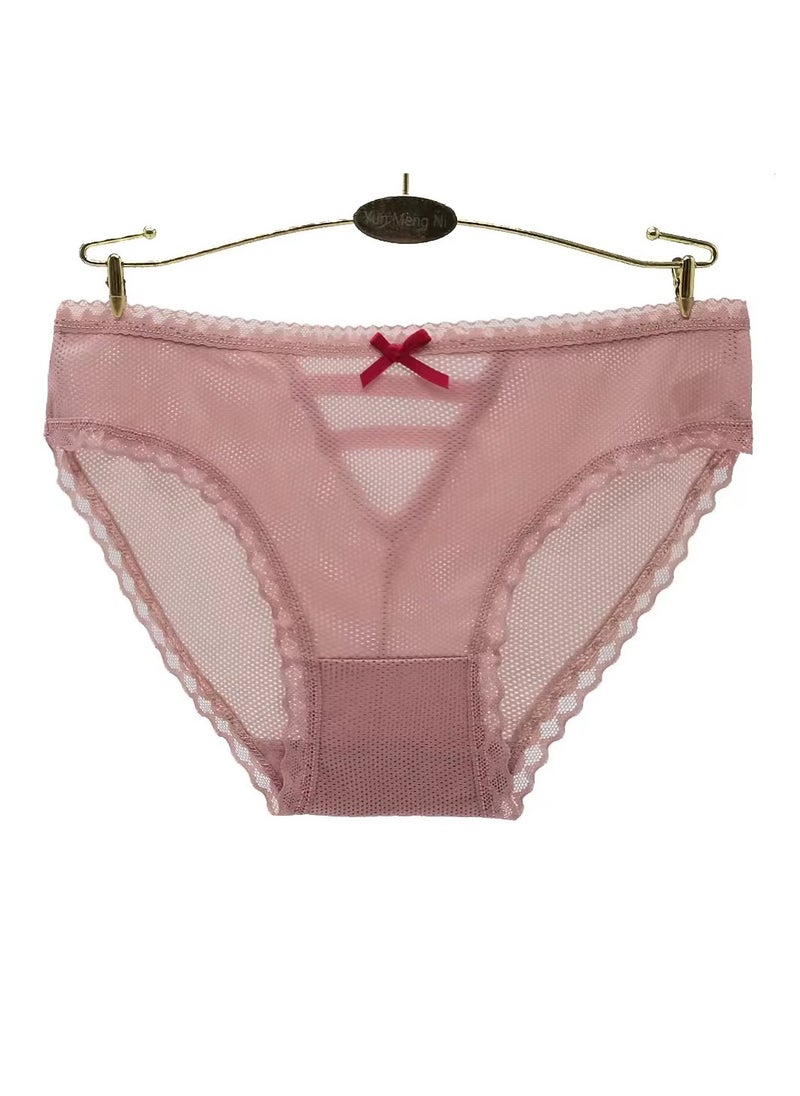 Zeemey - Zeemey 6 Pack Women Lace Underwear Charming Breathable Hipster Panties Stretch Bikini Briefs Lingerie - Image 1