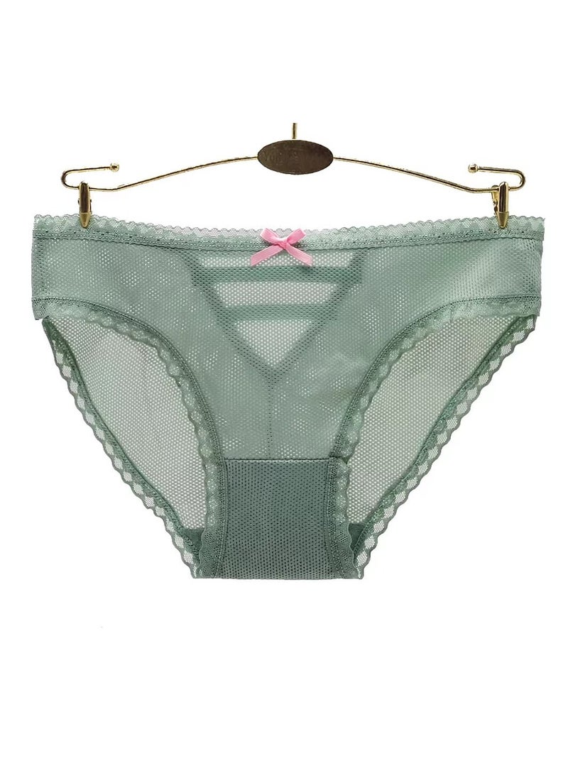 Zeemey - Zeemey 6 Pack Women Lace Underwear Charming Breathable Hipster Panties Stretch Bikini Briefs Lingerie - Image 1
