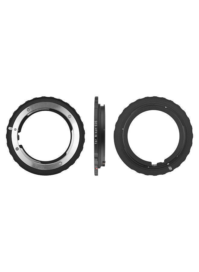 Andoer Nikon-EOS Camera Lens Adapter Ring with Infinity Focus Replacement for Nikon F/AF AI AI-S Camera Lens to Canon EOS EF/EF-S Mount Cameras EOS 1DS 1D 5D 7D 60D 600D  - Image 2