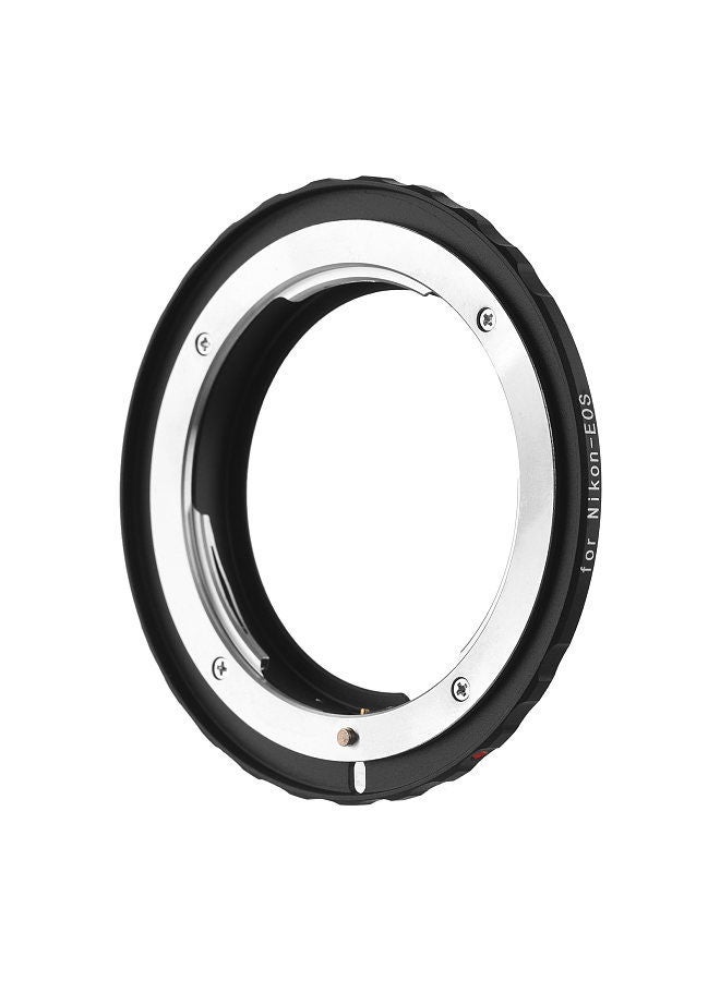 Andoer Nikon-EOS Camera Lens Adapter Ring with Infinity Focus Replacement for Nikon F/AF AI AI-S Camera Lens to Canon EOS EF/EF-S Mount Cameras EOS 1DS 1D 5D 7D 60D 600D  - Image 1
