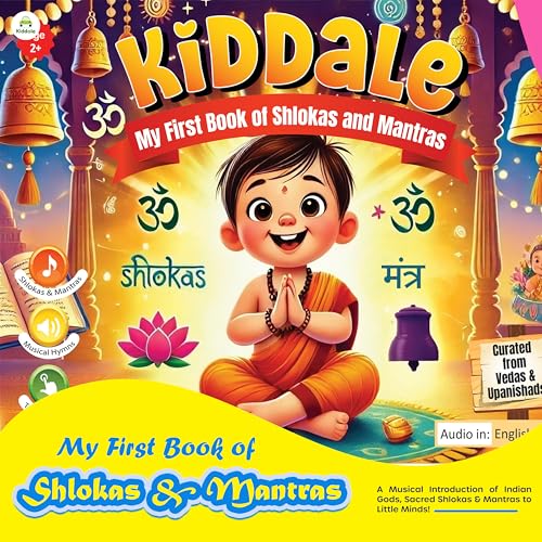 Kiddale Shlokas & Mantras Musical Audio Book| Introduce Hindu Gods to Young Kids and Teach Them Powerful Shlokas & Mantras Early in Their Lives with Musical Melodies | Ideal Gift for 2-10 yrs Kids - Image 2