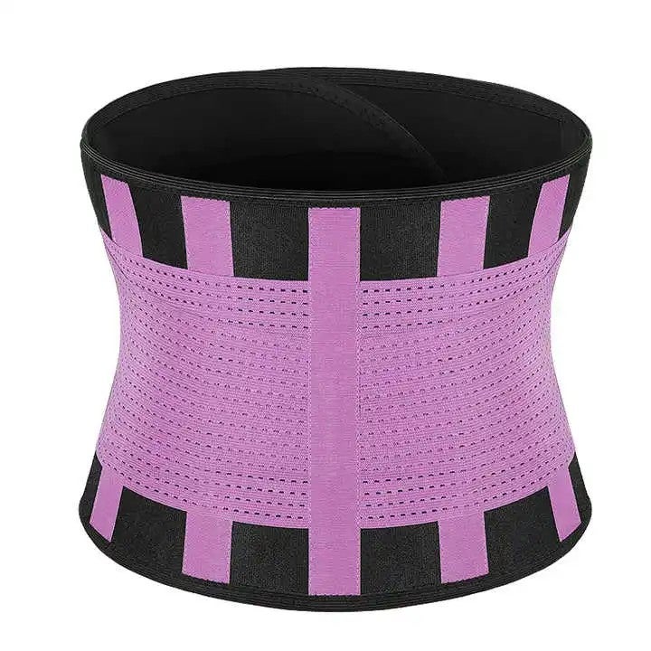 Bluejw Colorful Neoprene Waist Trimmer - Dual Elastic Sweet Waist Trainer Belt - Lumbar Support Brace for Lower Back Pain Relief - Image 2