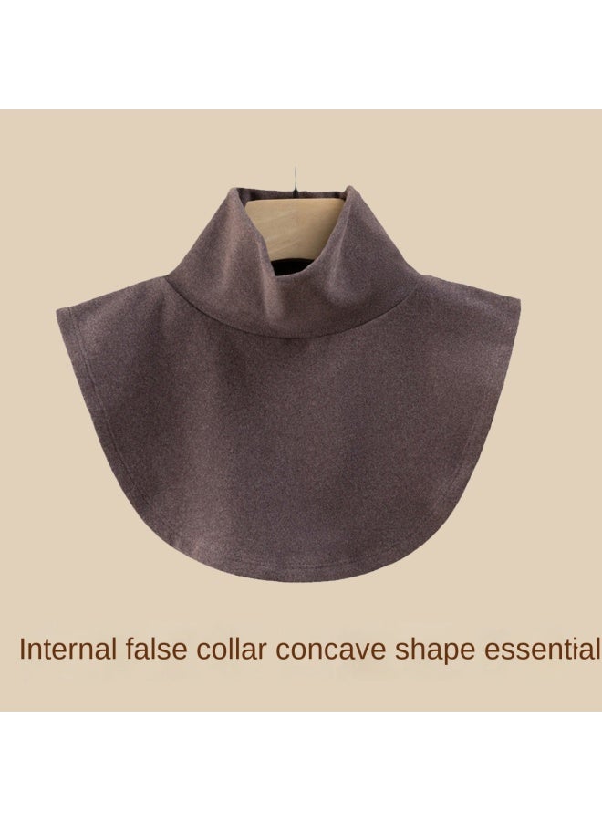 pincai High Neck Neck Warmer Pullover False Collar Women's Versatile False Collar Autumn Winter Sweater Decorative Collar Versatile - Image 2