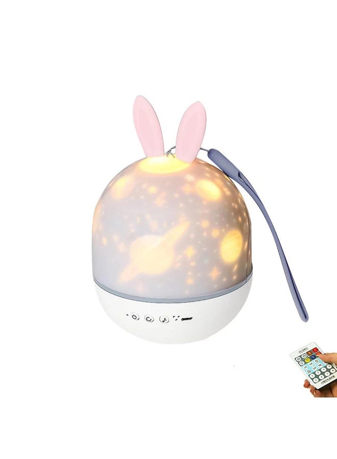 CRONY Rabbit Starry Sky Luminous Projection Nebula Music Light - Image 1