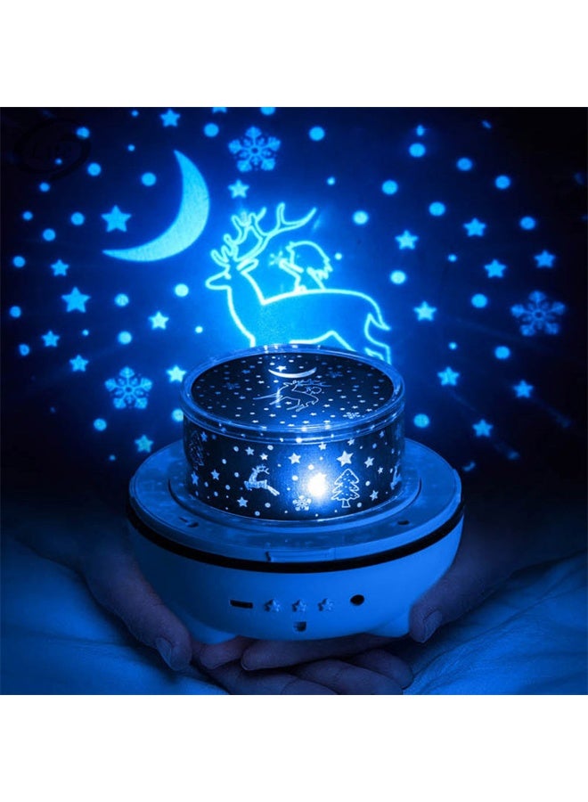 CRONY Rabbit Starry Sky Luminous Projection Nebula Music Light - Image 5