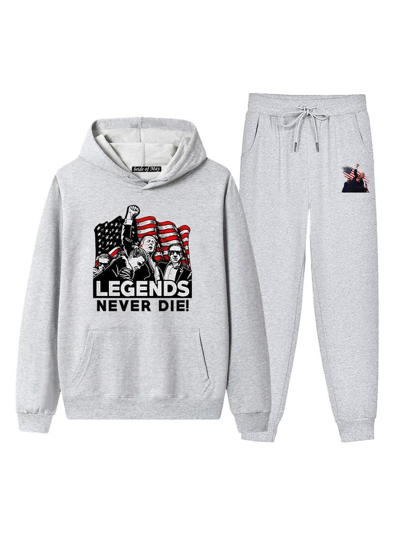 KUYING New Trump Printed Long Sleeved Sports Suit - Image 1