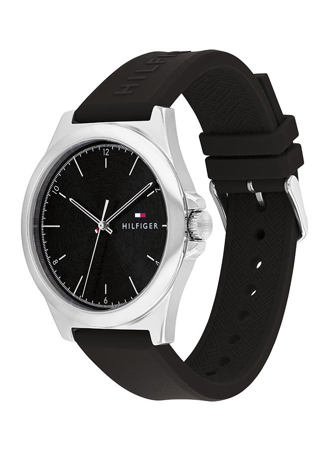 TOMMY HILFIGER - Men's Analog Round Shape Leather Wrist Watch 1710617 - 42 Mm - Image 1