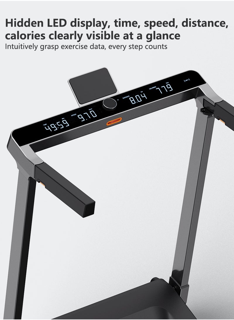KINGSMITH - 1.0-14km/H Household Treadmill Foldable Small Walking Machine, LED Display, Foldable, One-Touch Knob Speed Adjustment - Image 1