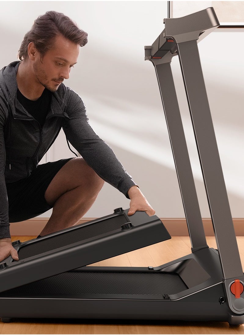 KINGSMITH - 1.0-14km/H Household Treadmill Foldable Small Walking Machine, LED Display, Foldable, One-Touch Knob Speed Adjustment - Image 1