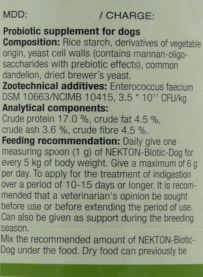 Nekton Biotic-Dog Probiotic Supplement for Dogs 80gm (2.8oz) - Image 2
