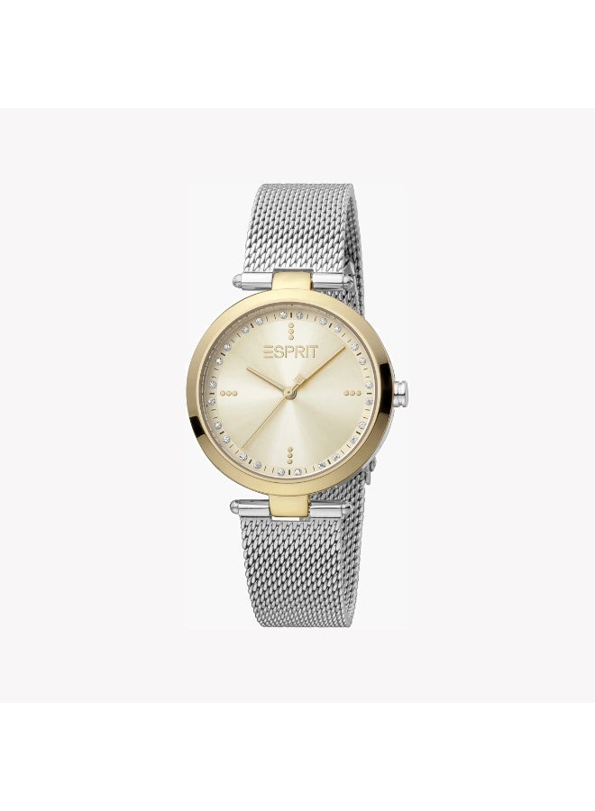 Esprit Women's Stainless Steel Watch, Champagne Dial | ES1L314M0135 - Image 1