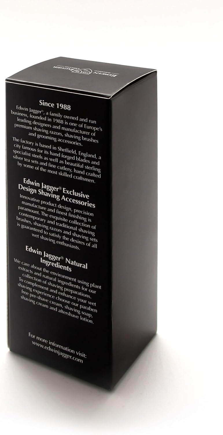 Edwin Jagger 81P36 Classic Badger Shaving Brush for Shaving Cream or Soap for Men Black - Image 5