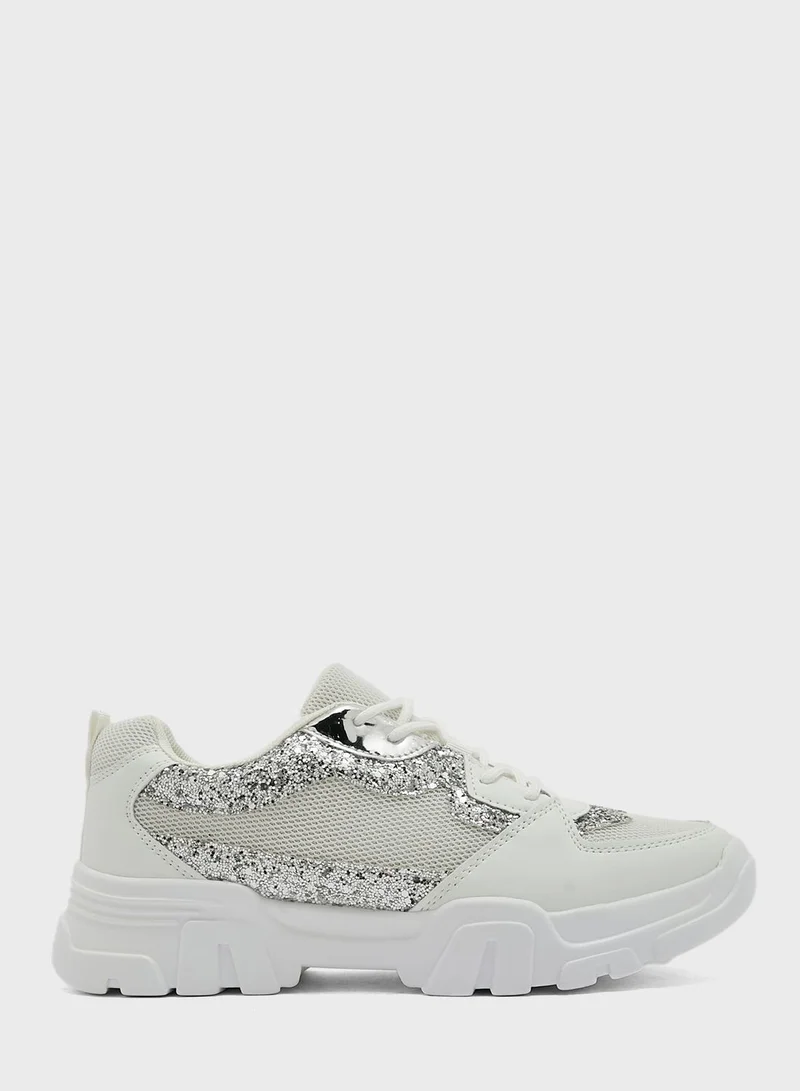 Ginger Glitter Detail Chunky Sneaker