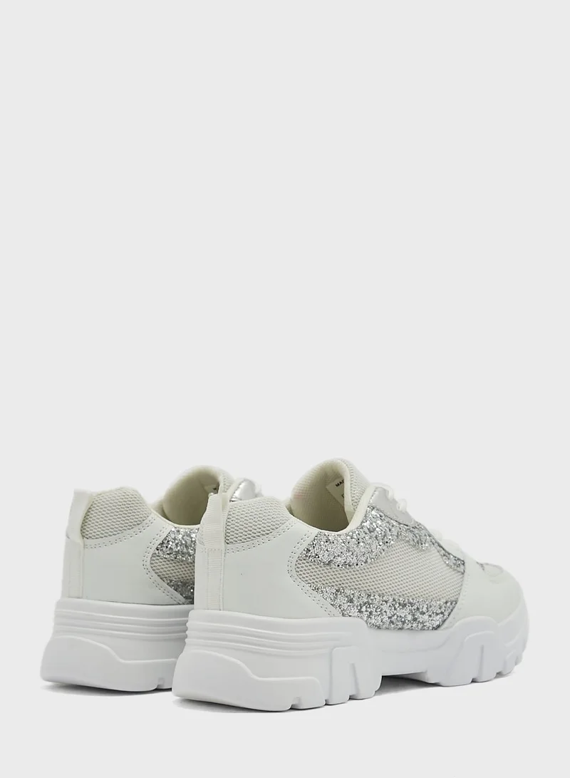 Ginger Glitter Detail Chunky Sneaker