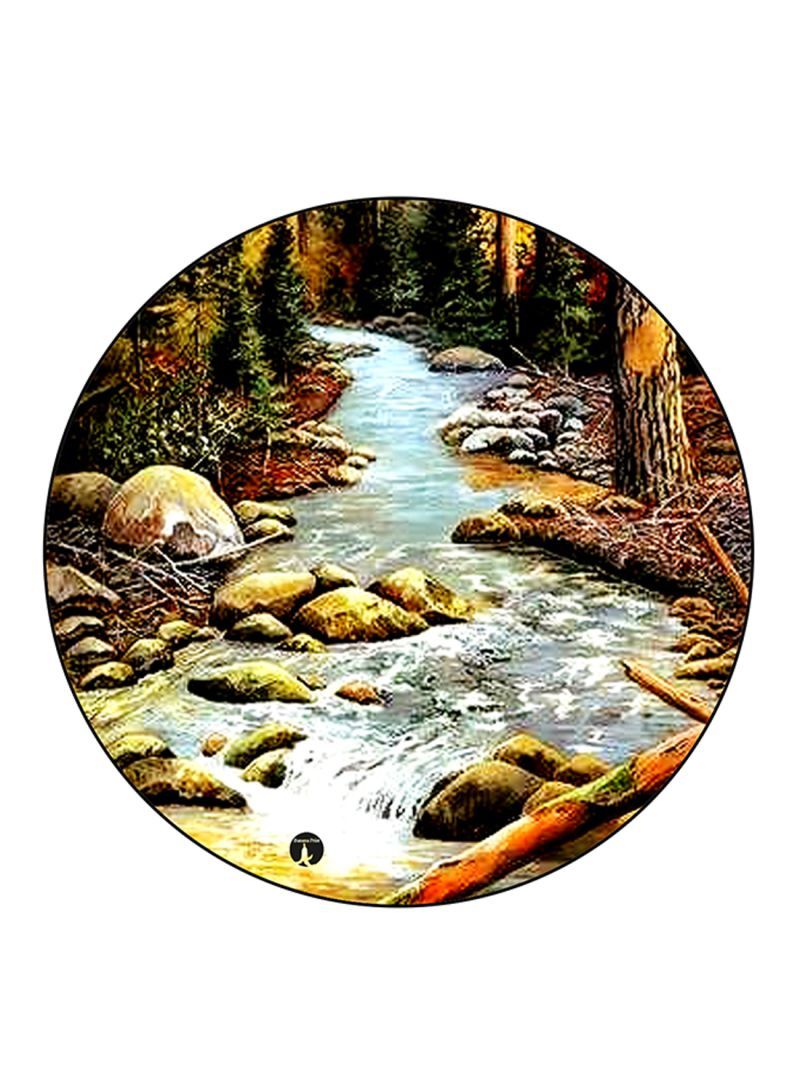Nature Printed Mouse Pad  Multicolour