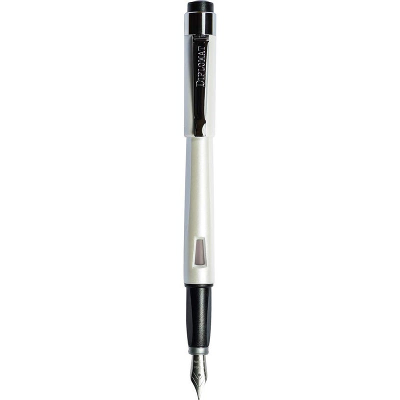 Diplomat Magnum Pearl White Fountain Pen (Fine) with Converter D40901023 - Image 4