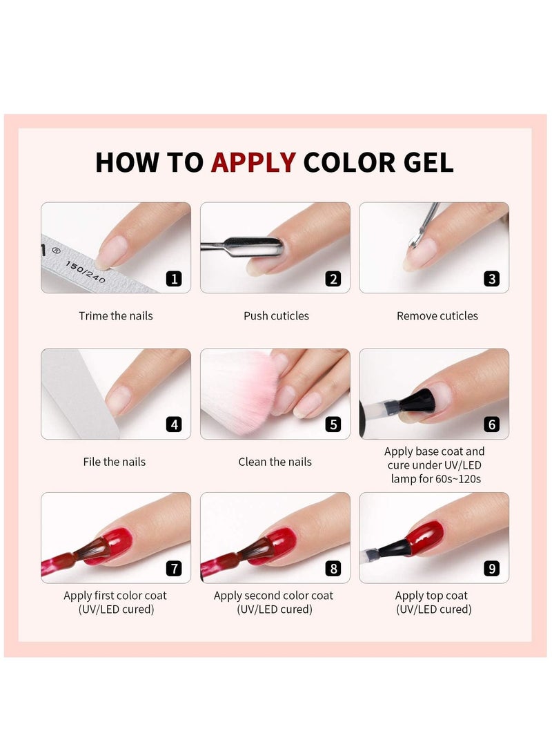 MissTiara مجموعة طلاء أظافر جل UV وLED مكونة من 6 قطع A16 - Image 3