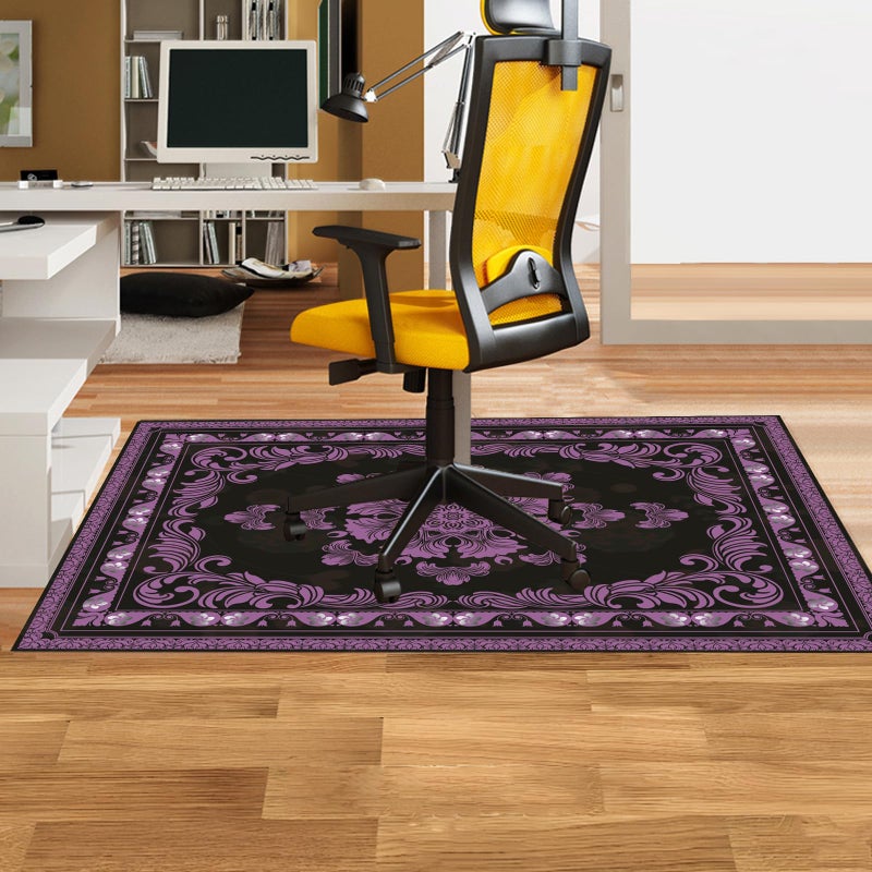 BYINGWD Office Chair Mat for Hardwood Floor Desk Mat, Computer Gaming Mat (Purple, 36'x48') - Image 2