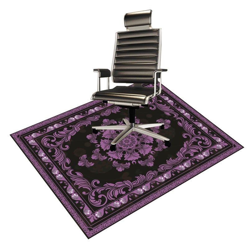 BYINGWD Office Chair Mat for Hardwood Floor Desk Mat, Computer Gaming Mat (Purple, 36'x48') - Image 1