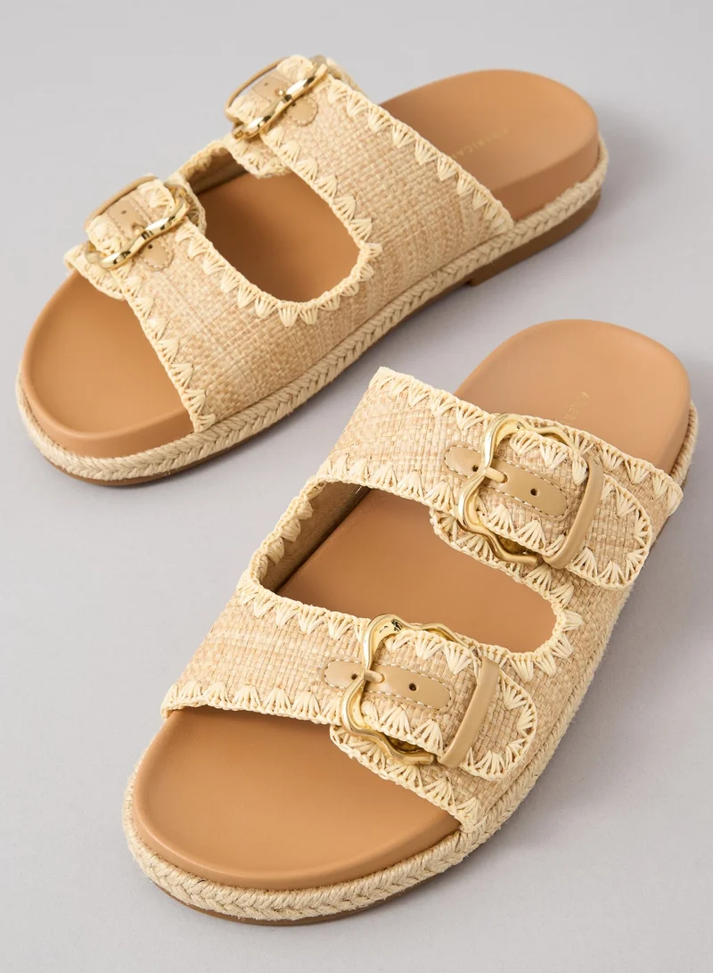 American Eagle AE Stitched Slide Sandal