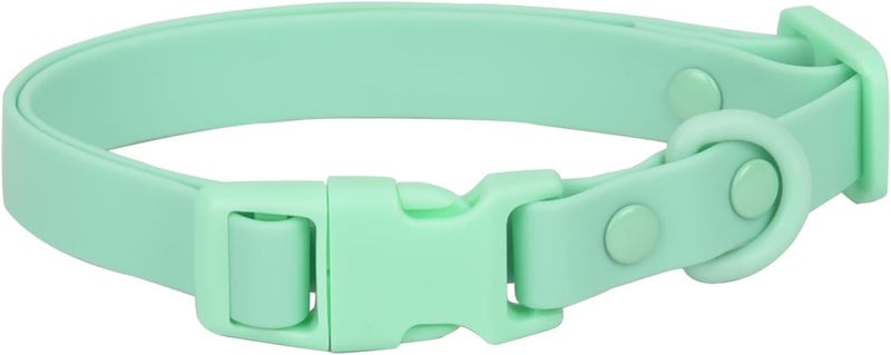 Ovale Waterproof Dog Collar Leash Combo Set, Durable and Easy to Clean, for Medium Dogs.(M, Light Green) - Image 2