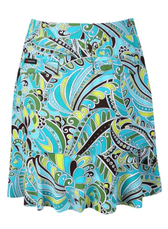 Women's Paisley Pattern Golf Skirt - Image 2