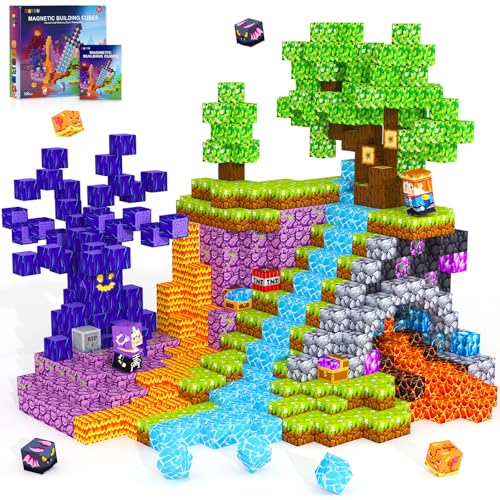 ORZbb Magnetic Blocks Kids Magnetic Building Cubes Toys for 313 Year Old Boys Girls Montessori Sensory STEM Toddler Construction Toys Christmas Birthday Party Gifts - Image 1