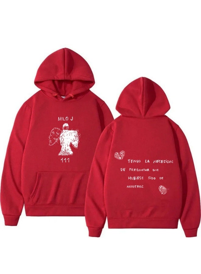 NIBEMINENT Milo J Hooded Sweatshirt - Unisex Loose Fit Polyester Pullover for Sports and Leisure - Image 1