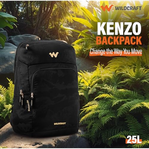 Wildcraft Kenzo 25 Water Resistant Backpack for Men & Women - Blue | Unisex Backpack for Office Use & Travel | Waterproof Laptop Backpack - Image 2
