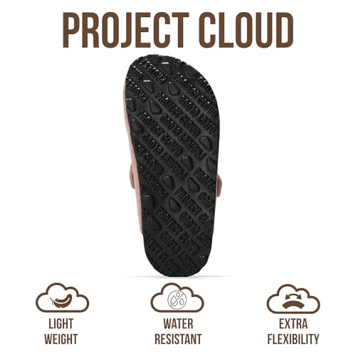 Project Cloud 100% Genuine Leather Kids Clogs with Natural Cork Footbed & Memory Foam Insole Arch Support Non-Slip Clogs for Kids Slippers Sandals for Boys & Girls Footwear(LittleBenton,LILASUEDE,12) - Image 5